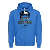 True Royal autism dad Zipper Hoodie - CowhideDigitalArt