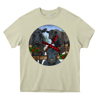 Mossy Black Angus Family Heavy Core Tee - RanaPortraitStore