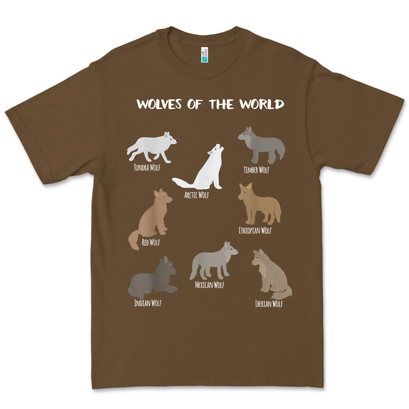 Wolves Of The World Educational Wolf Gift Premium Tee by trangStudio | Teevron