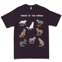 Plum Wolves Of The World Educational Wolf Gift Premium Tee - trangStudio