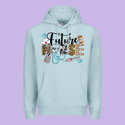 Western Future Nurse Premium Hoodie Designed By Lillyallendesigns