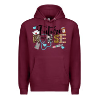 Burgundy Western Future Nurse Premium Hoodie - LillyAllenDesigns