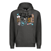 Charcoal Heather Western Future Nurse Premium Hoodie - LillyAllenDesigns