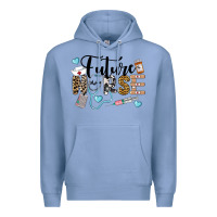 Colony Blue Western Future Nurse Premium Hoodie - LillyAllenDesigns