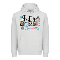 Dove Grey Western Future Nurse Premium Hoodie - LillyAllenDesigns