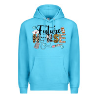 Ocean Blue Western Future Nurse Premium Hoodie - LillyAllenDesigns