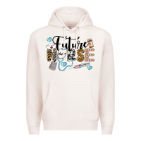 Pale Pink Western Future Nurse Premium Hoodie - LillyAllenDesigns