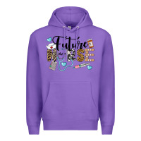 Purple Western Future Nurse Premium Hoodie - LillyAllenDesigns