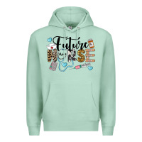 Seafoam Western Future Nurse Premium Hoodie - LillyAllenDesigns