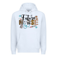 White Western Future Nurse Premium Hoodie - LillyAllenDesigns