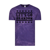 Cloud Purple let's go brandon black Vintage Tee - Jasminsmagicworld