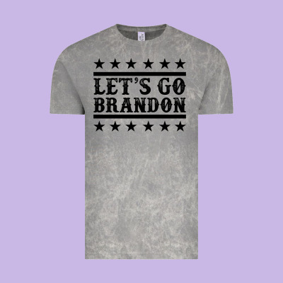 Let's Go Brandon Black Vintage Tee Designed By Jasminsmagicworld