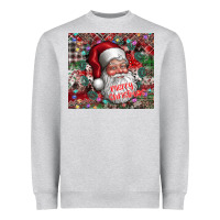 Heather Grey merry christmas Heavyweight Sweatshirt - CowhideDigitalArt