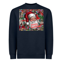 Navy merry christmas Heavyweight Sweatshirt - CowhideDigitalArt