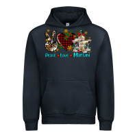 Navy peace love martini Urban Hoodie - AdoDesignShop