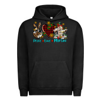 Pigment Black peace love martini Urban Hoodie - AdoDesignShop