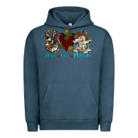 Pigment Midnight Navy peace love martini Urban Hoodie - AdoDesignShop