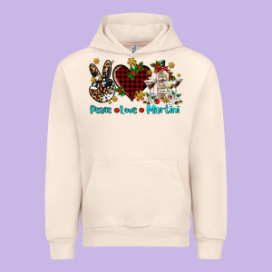 Peace Love Martini Urban Hoodie Designed By Adodesignshop