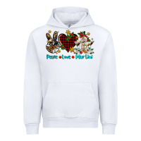 White peace love martini Urban Hoodie - AdoDesignShop