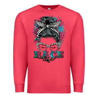 Cardinal race life  messy bun Premium Sweatshirt - BarkalooDesign