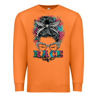 Carrot race life  messy bun Premium Sweatshirt - BarkalooDesign