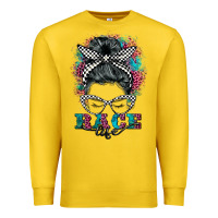 Lemon race life  messy bun Premium Sweatshirt - BarkalooDesign