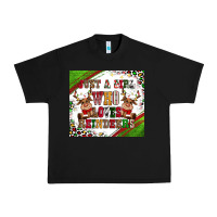 Black just a girl who loves reindeer Urban Heavy Tee - CowGirlArtShop