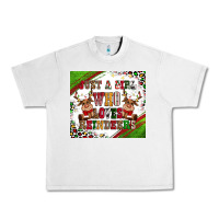 Lunar Rock just a girl who loves reindeer Urban Heavy Tee - CowGirlArtShop