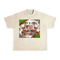 Sandshell just a girl who loves reindeer Urban Heavy Tee - CowGirlArtShop