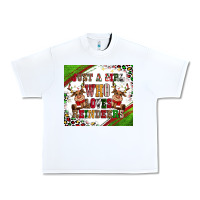 White just a girl who loves reindeer Urban Heavy Tee - CowGirlArtShop