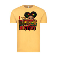 Vintage Mustard i am black history black girl peekaboo juneteenth Vintage Tee - CowGirlArtShop