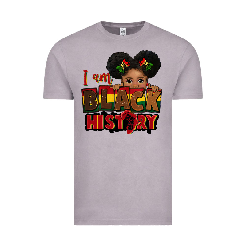 I Am Black History Black Girl Peekaboo Juneteenth Vintage Tee by CowGirlArtShop | Teevron