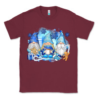 Burgundy snowman gnome Classic Tee - texasbilliewilder