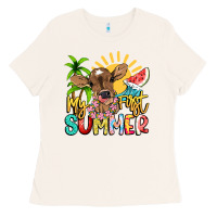 My First Summer Baby Cow Ladies Tee | Teevron