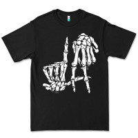 Black la hand sign lazy diy halloween costume skeleton los angeles pullover Premium Tee - trangStudio