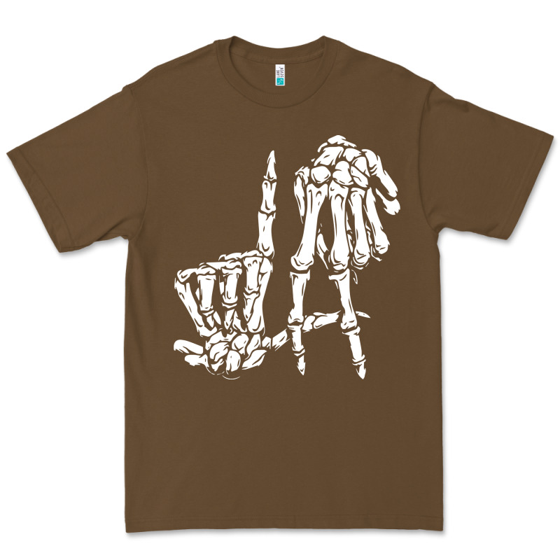 La Hand Sign Lazy Diy Halloween Costume Skeleton Los Angeles Pullover Premium Tee by trangStudio | Teevron