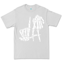 Dove Grey la hand sign lazy diy halloween costume skeleton los angeles pullover Premium Tee - trangStudio
