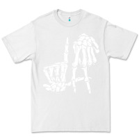 White la hand sign lazy diy halloween costume skeleton los angeles pullover Premium Tee - trangStudio