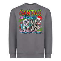 Storm Santa's Favorite RN Registered Nurse Heavyweight Sweatshirt - CowhideDigitalArt
