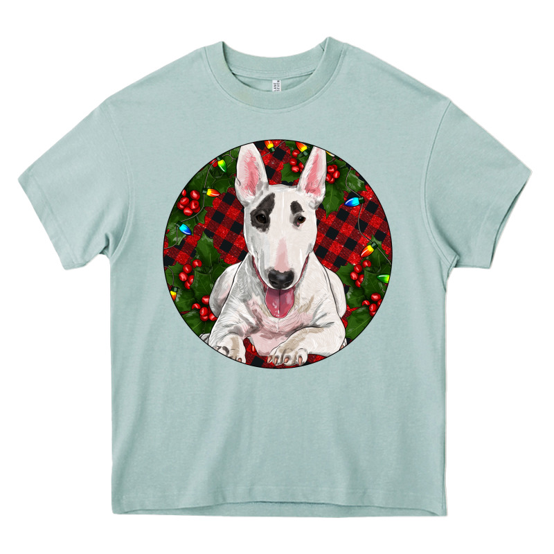 Christmas Bull Terrier Heavy Core Tee by RanaPortraitStore | Teevron
