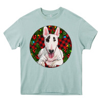 Arona Christmas Bull Terrier Heavy Core Tee - RanaPortraitStore