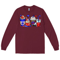 Burgundy emt emergency medical technician coffee cups Long Sleeve Tee - OliviaCreatesArt