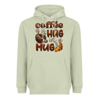 Matcha coffee is a hug in a mug Heavyweight Hoodie - BarkalooDesign