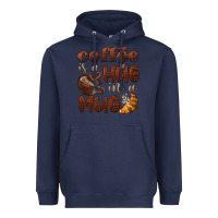 Navy coffee is a hug in a mug Heavyweight Hoodie - BarkalooDesign