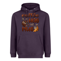 Plum coffee is a hug in a mug Heavyweight Hoodie - BarkalooDesign