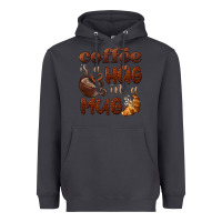 Smoke coffee is a hug in a mug Heavyweight Hoodie - BarkalooDesign