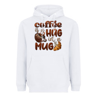 White coffee is a hug in a mug Heavyweight Hoodie - BarkalooDesign