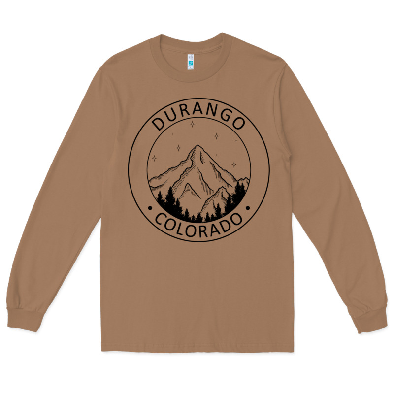 Durango Mountain City - Colorado State Souvenir Gift Long Sleeve Tee by trangStudio | Teevron