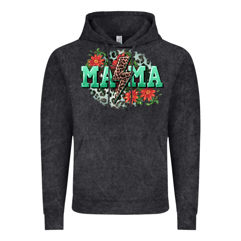Mama Rock Lightning Bolt Mother's Day Vintage Hoodie by CowGirlArtShop | Teevron