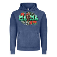 Vintage Denim Mama rock lightning bolt Mother's Day Vintage Hoodie - CowGirlArtShop